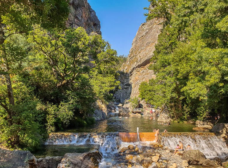 River Beach Fragas De São Simão, Portugal